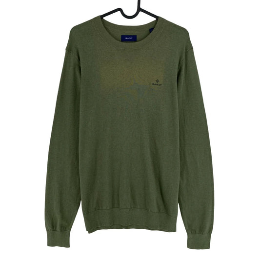 GANT Mens Green Cotton Cashmere Crew Neck Sweater Jumper Size XL