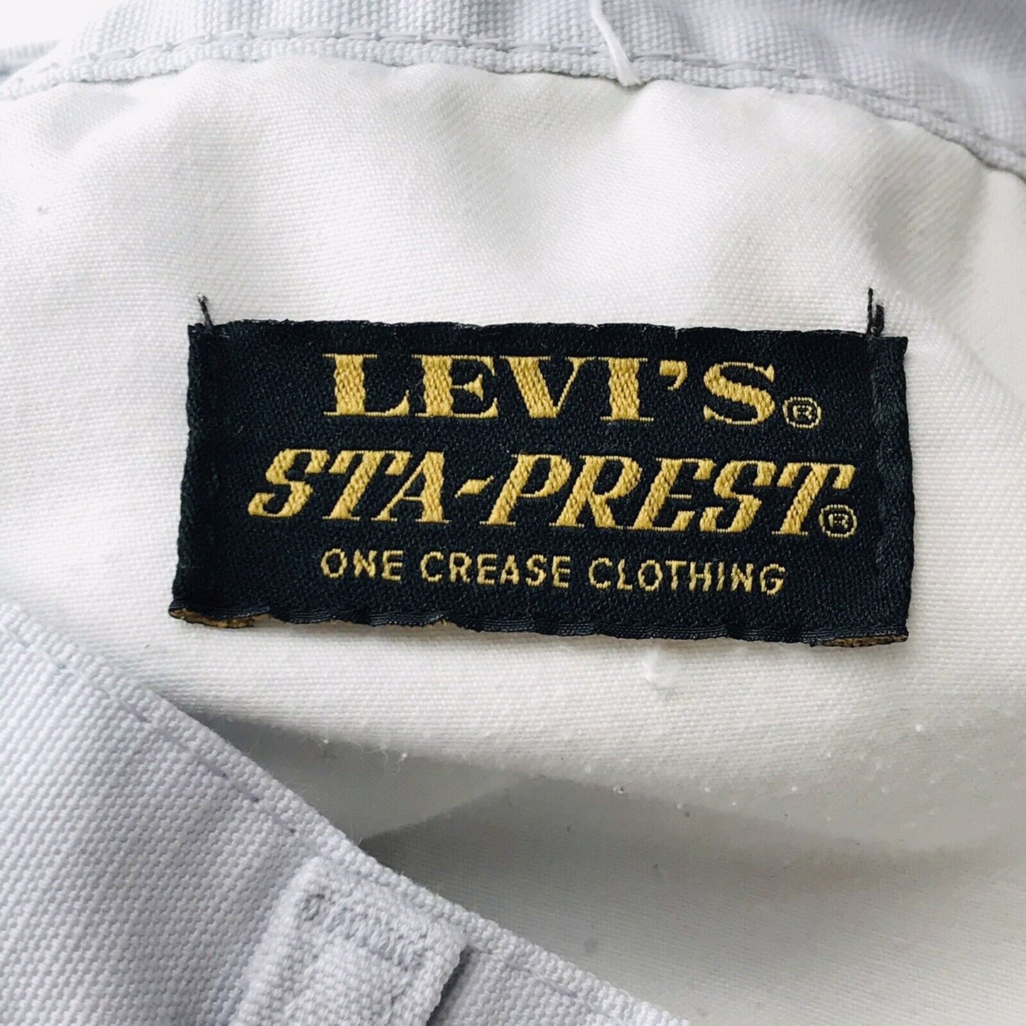 Vintage Levi's 525 White Regular Fit Linen Blend Trousers W29 L32 Made In Italy