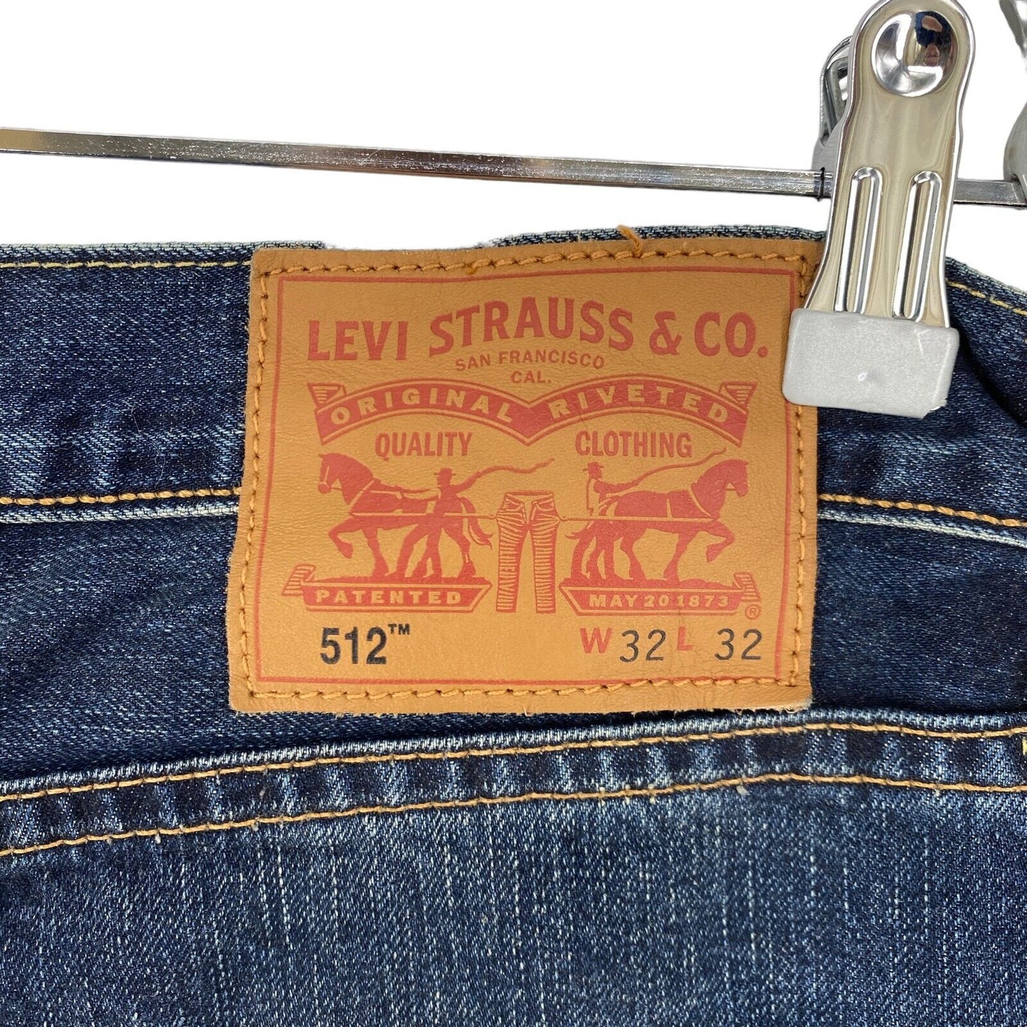 Levi's 512 Jeans in Slim Tapered Fit, Dunkelblau, W32 L32