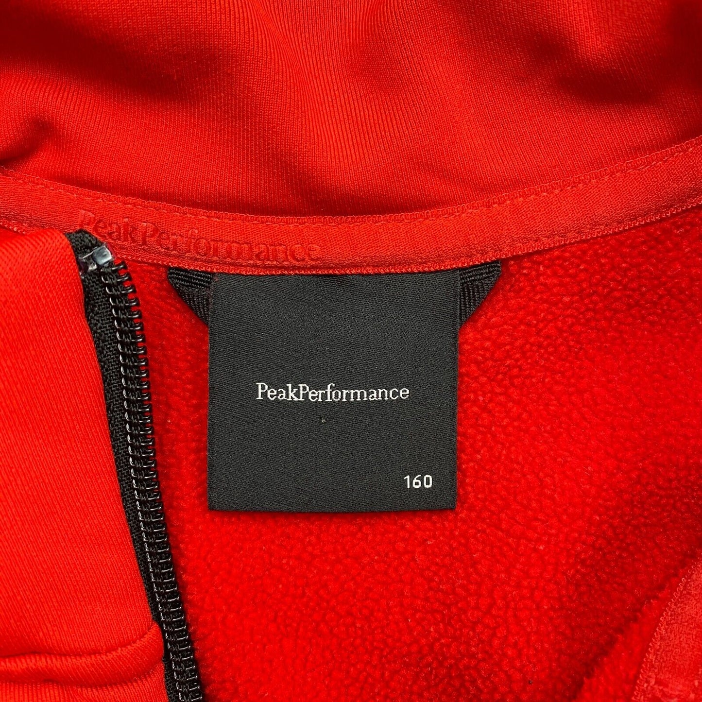 Peak Performance Junior Red Rider Zip Jacket Size 160 cm