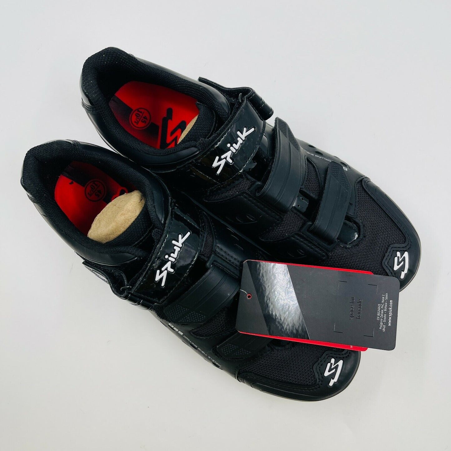 Spiuk RODDA Noir Chaussures de Cyclisme Route Taille EUR 45 US 10.5 UK 11