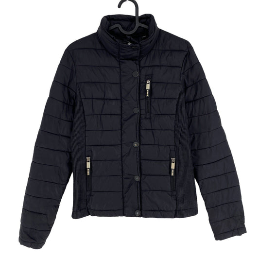 SUPERDRY Original Fuji Black Quilted Jacket Size EU 36 UK 8 US 4