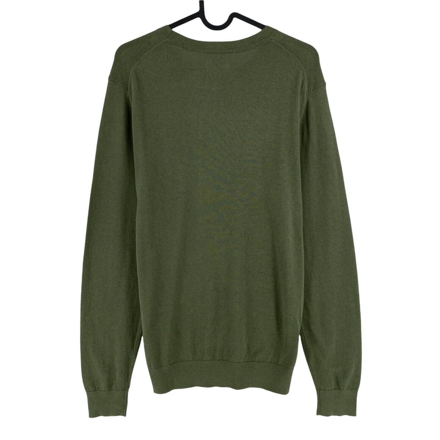 GANT Pull à col rond en coton et cachemire vert Taille SL XL