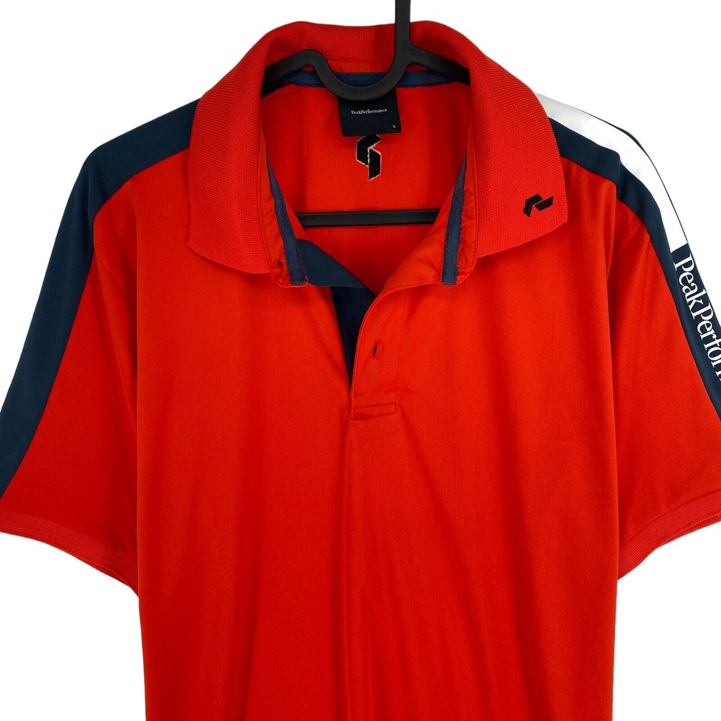 Peak Performance Men Red Player Polo Shirt Size L