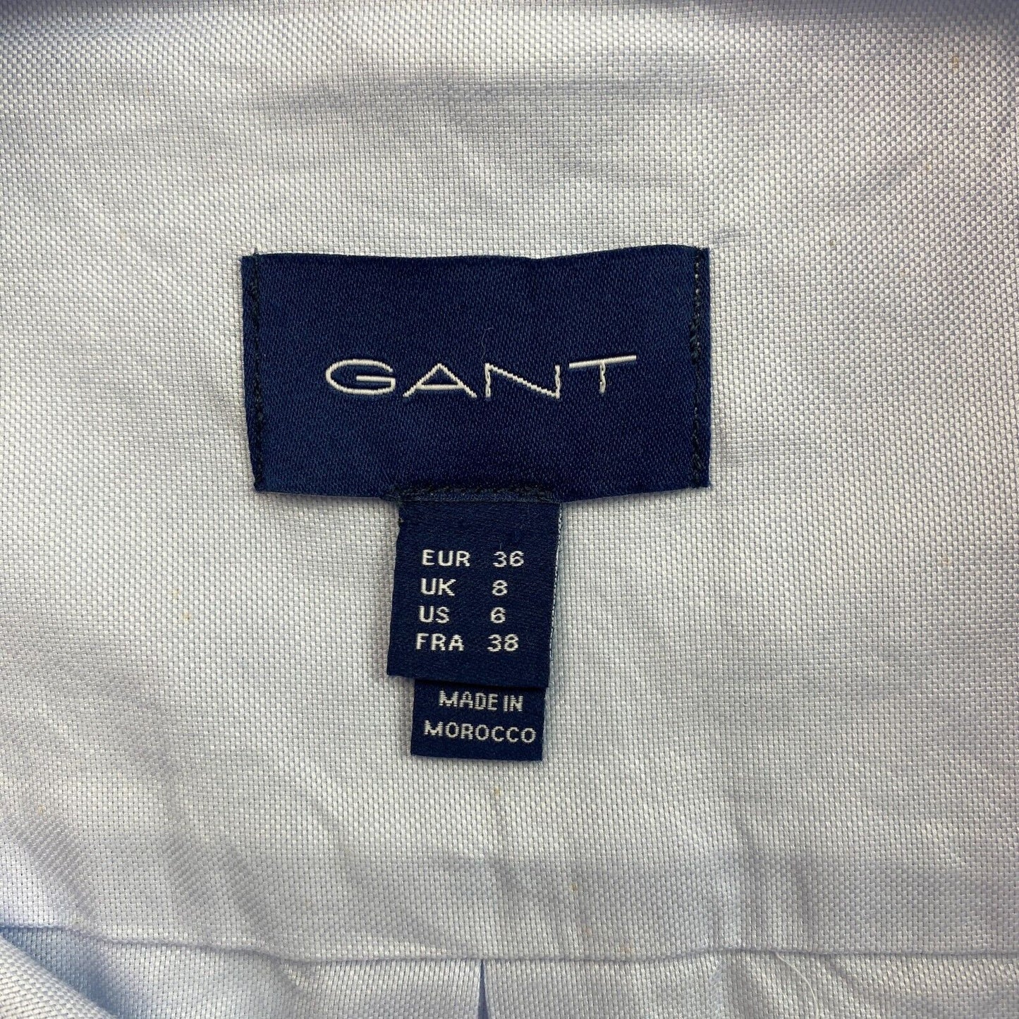 GANT Blue Regular Oxford Shirt Size EU 36 UK 8 US 6