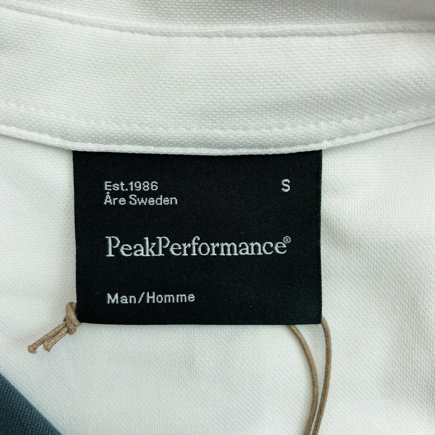 Peak Performance White Graphic Tour Polo Shirt Size S