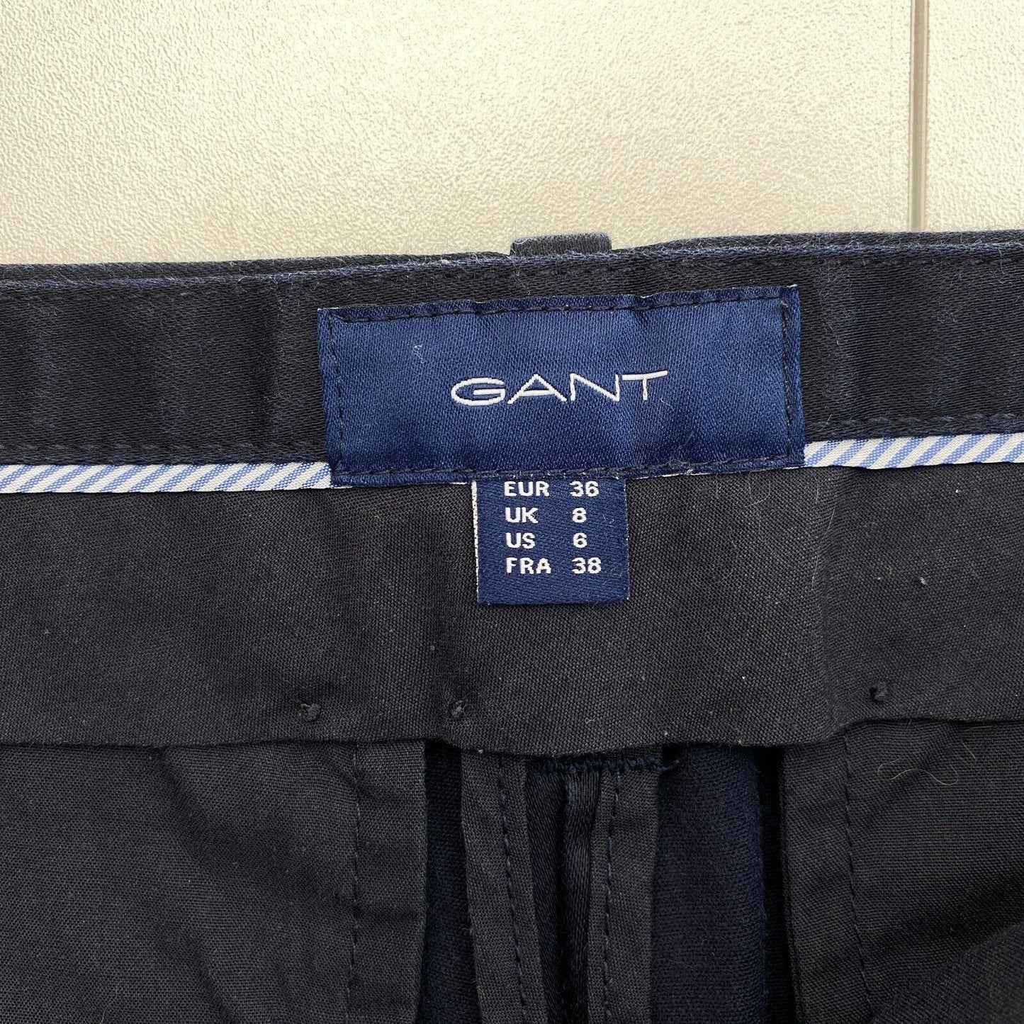 GANT Navy Blue Tech Prep Chino Pants Trousers Size EU 36 UK 8 US 6