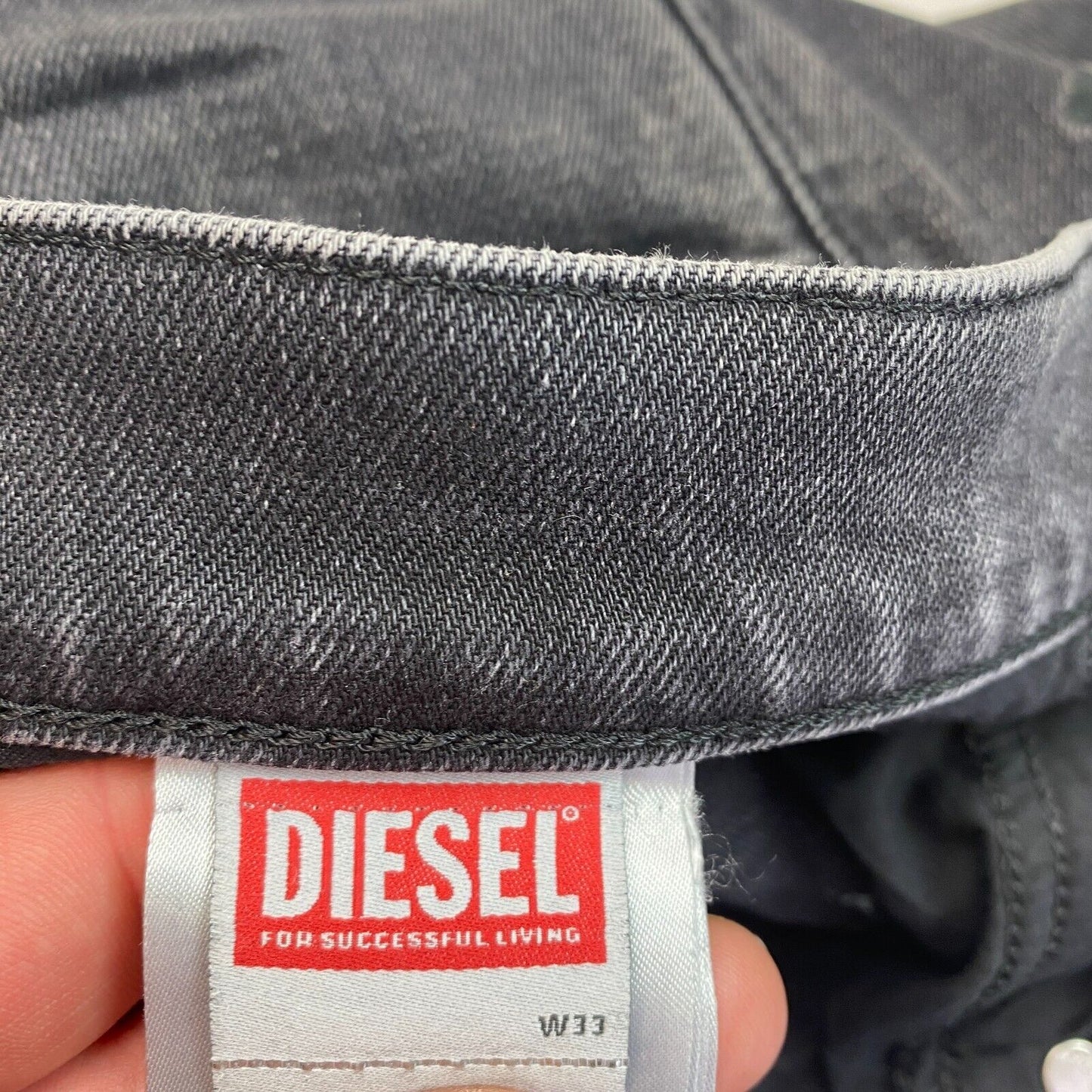 DIESEL Dark Grey Slim Fit Skinny Jeans W33 L34