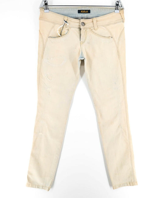 KILLAH Beige Slim Fit Straight Leg Jeans Size 30