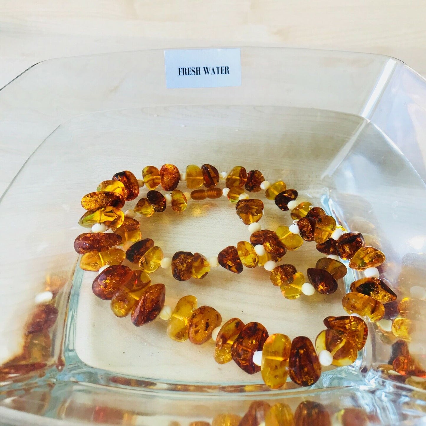 Large Light and Dark Natural Polished Baltic Amber Necklace 79 Grams