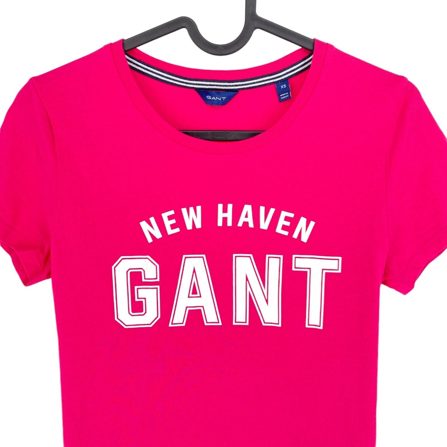 GANT Pink Logo Crew Neck T-Shirt Size XS