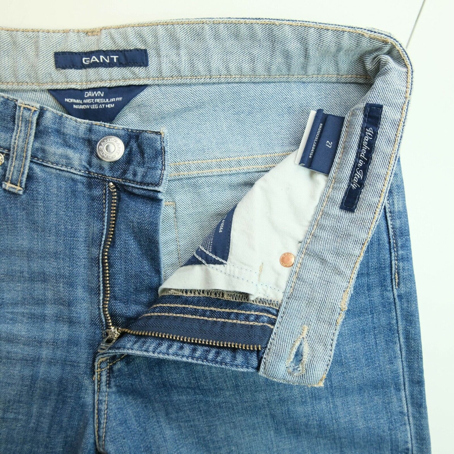 GANT Jean court en denim bleu clair Dawn Taille 27