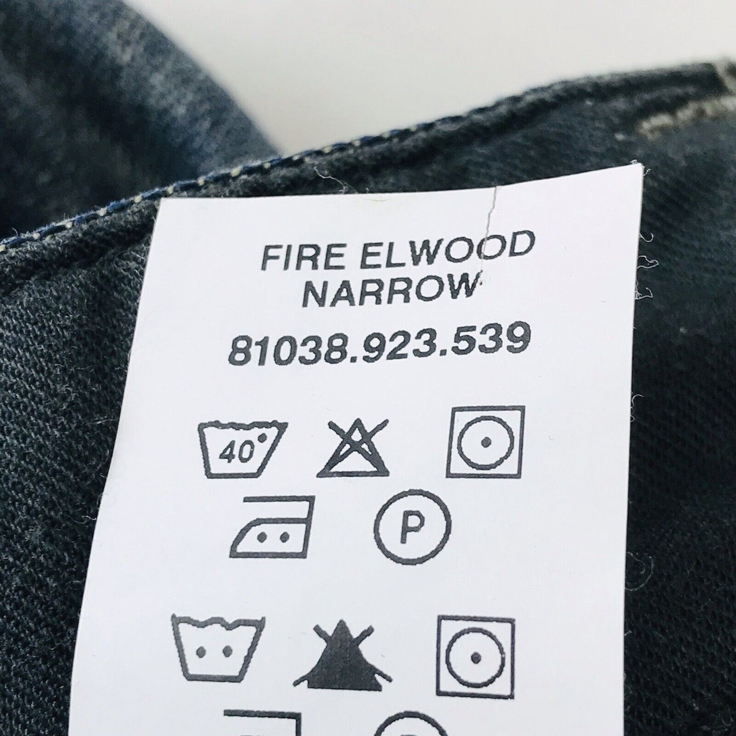 G-STAR RAW FIRE ELWOOD NARROW Dark Blue Loose Tapered Fit Jeans Size W28 L32