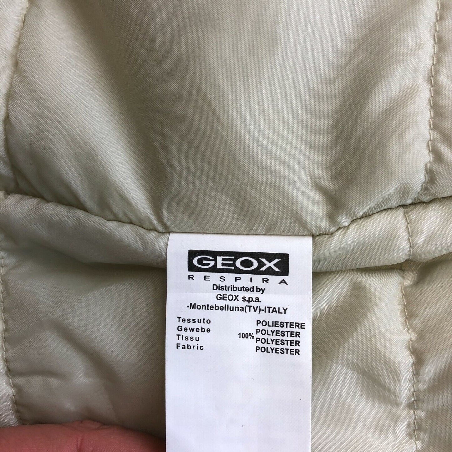 GEOX Beige Padded Puffer Jacket Size 6 Years