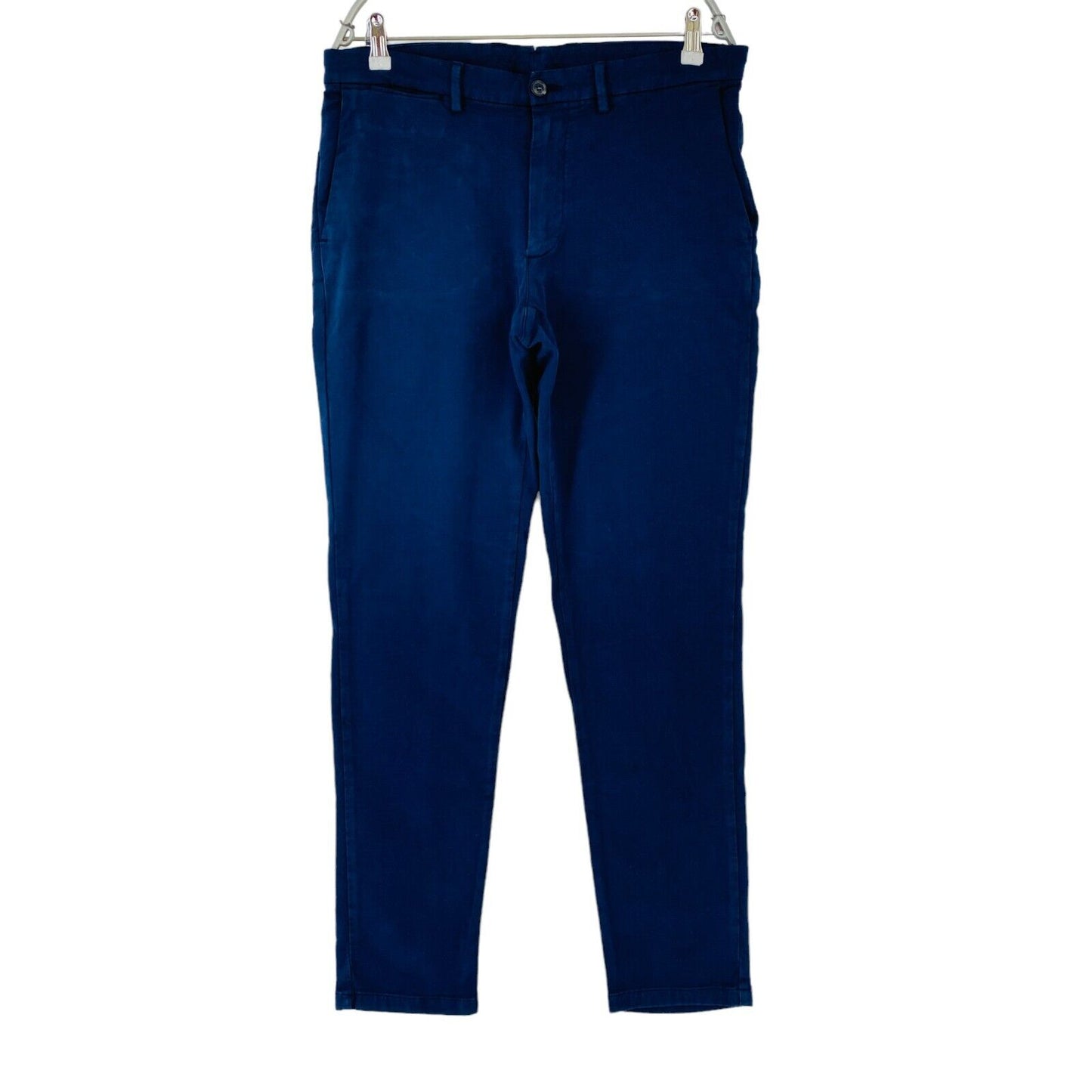 TRUSSARDI Mens Blue Skinny Fit Chino Trousers EUR 50 W32