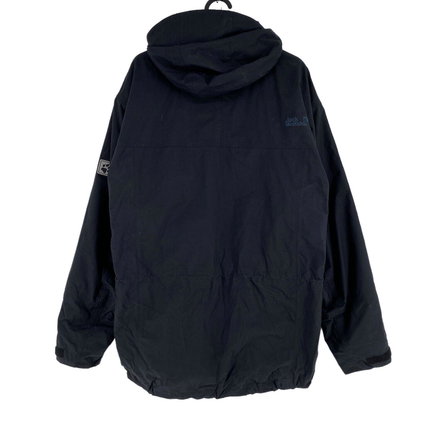 Jack Wolfskin Texapore 2-en-1 Veste à capuche noire Manteau Taille S