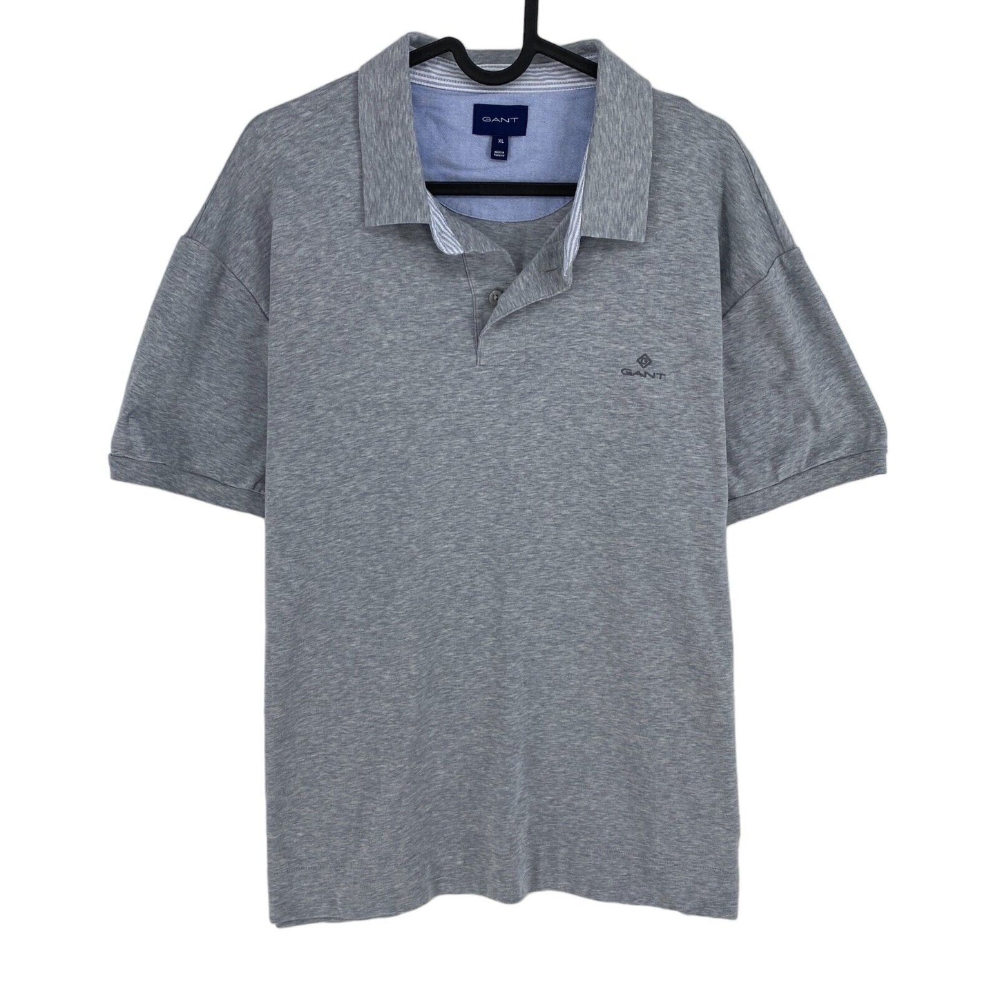 GANT Grey Mercerized Jersey Rugger Polo Shirt Size XL