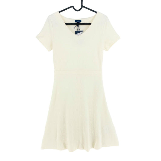 GANT Robe évasée texturée blanche Taille S