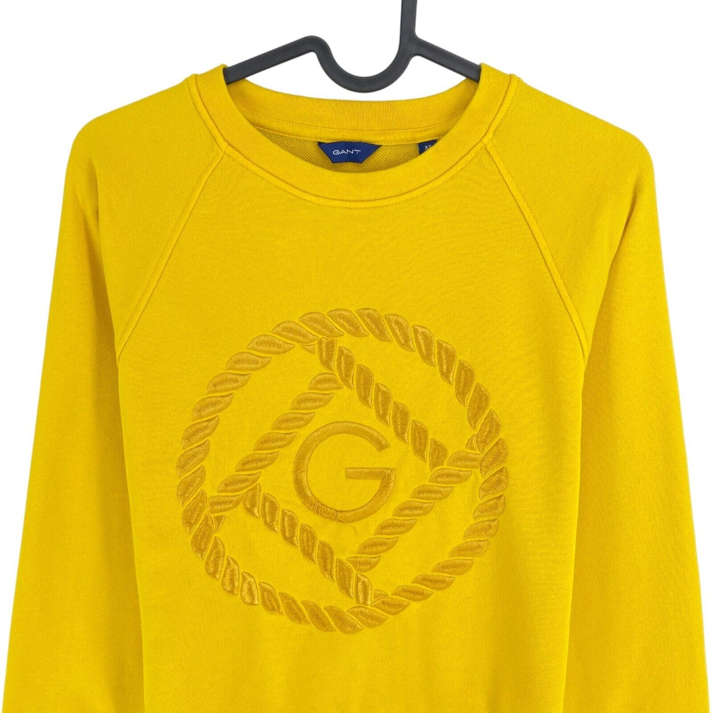 GANT Yellow Rope Icon Crew Neck Sweater Pullover Size XS