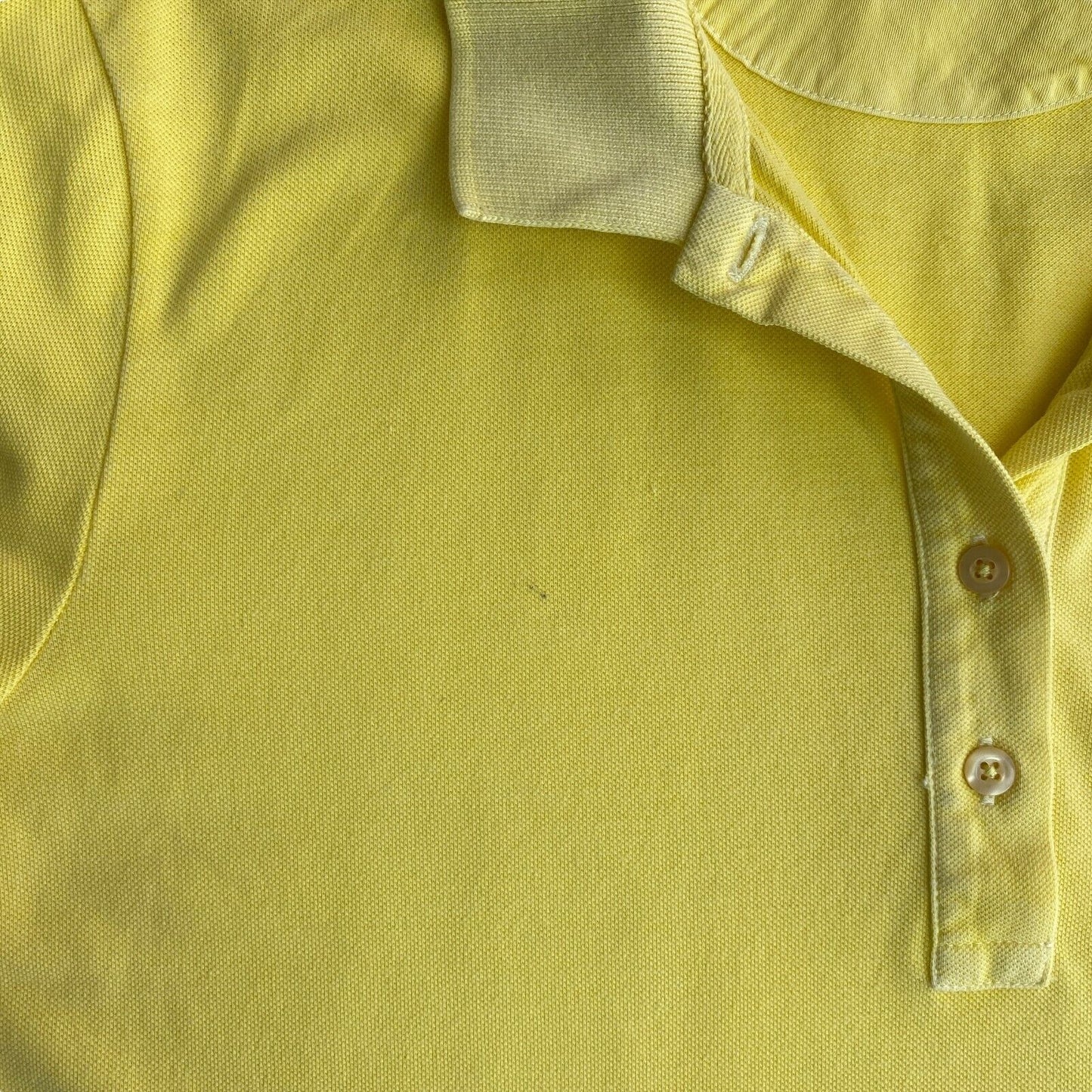 GANT Yellow Sun Faded Pique Polo Shirt Size L