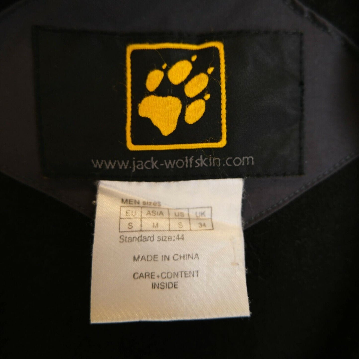 Jack Wolfskin Veste à capuche grise Texapore résistante à l'eau Taille S