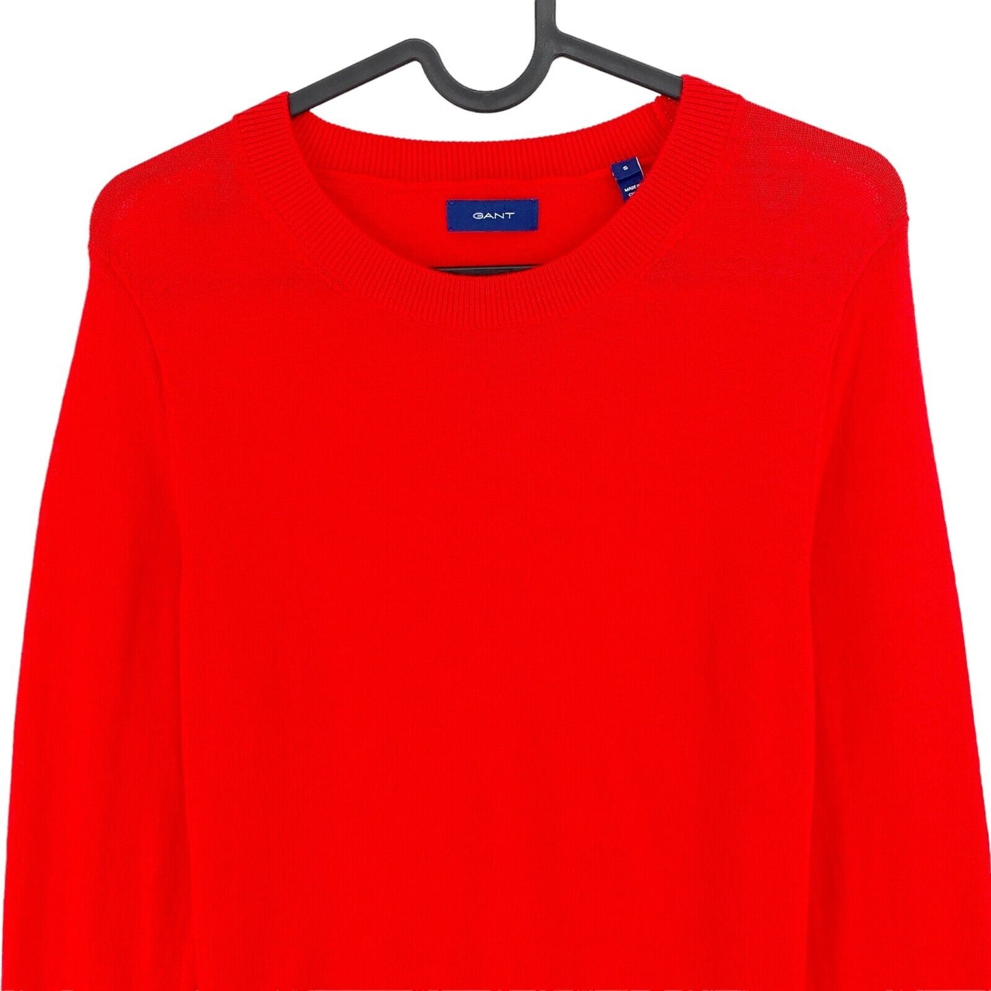 GANT Red 100% Wool Crew Neck Jumper Sweater Size S