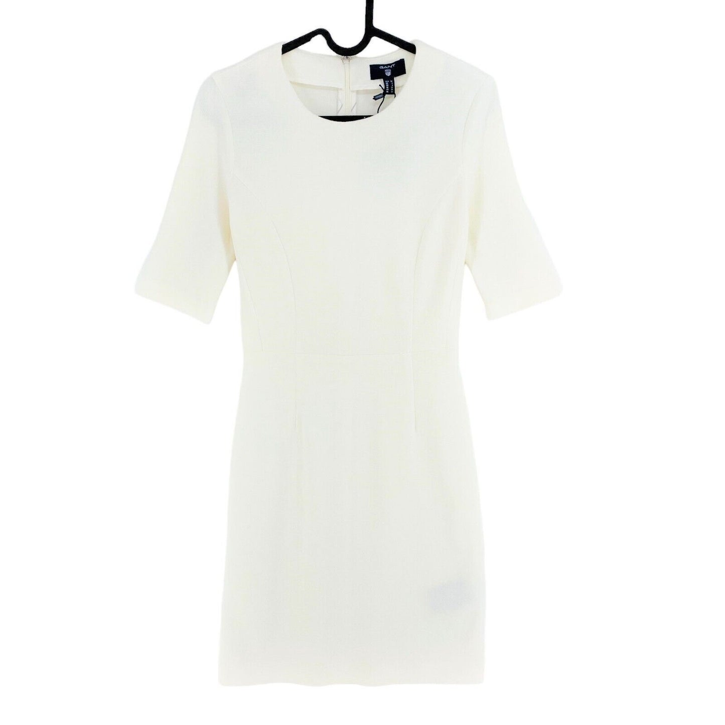 GANT White Jersey Pique Stretch Sheath Dress Size EU 32 UK 6 US 2