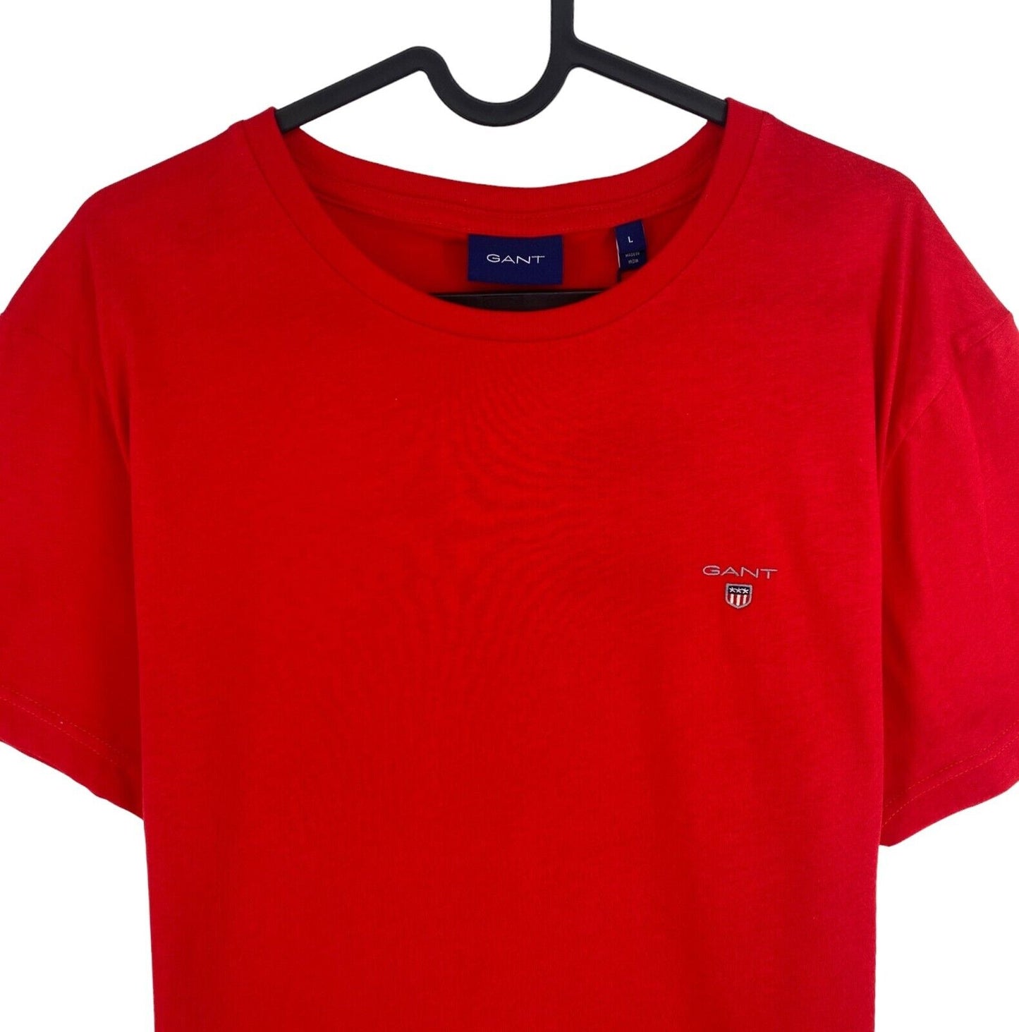 GANT Men Red Original Crew Neck Short Sleeves T Shirt Size L