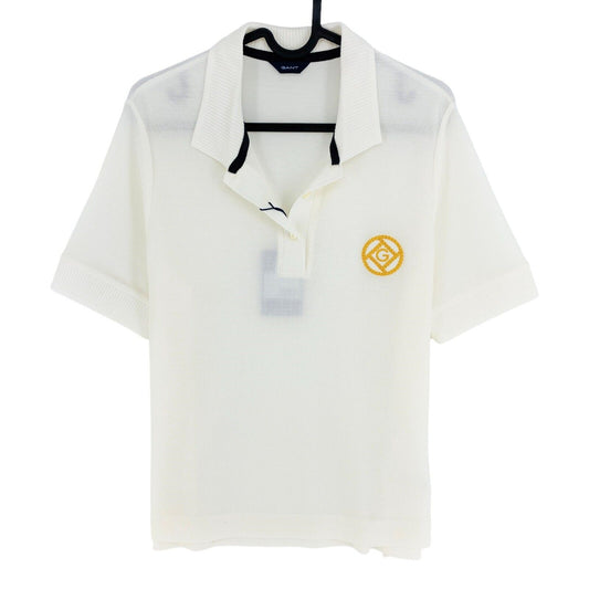 GANT Polo à manches courtes en piqué blanc Rope Icon Taille M