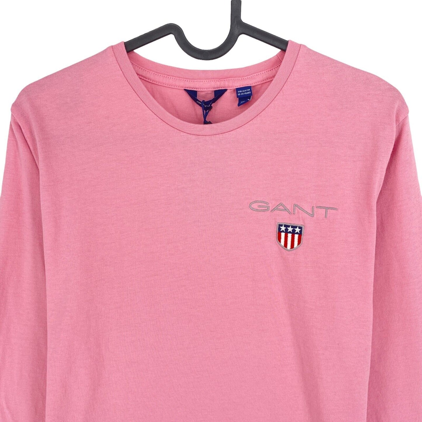 GANT Boys Pink Shield Crew T-shirt à manches longues Taille 13 - 14 ans 158/164 cm