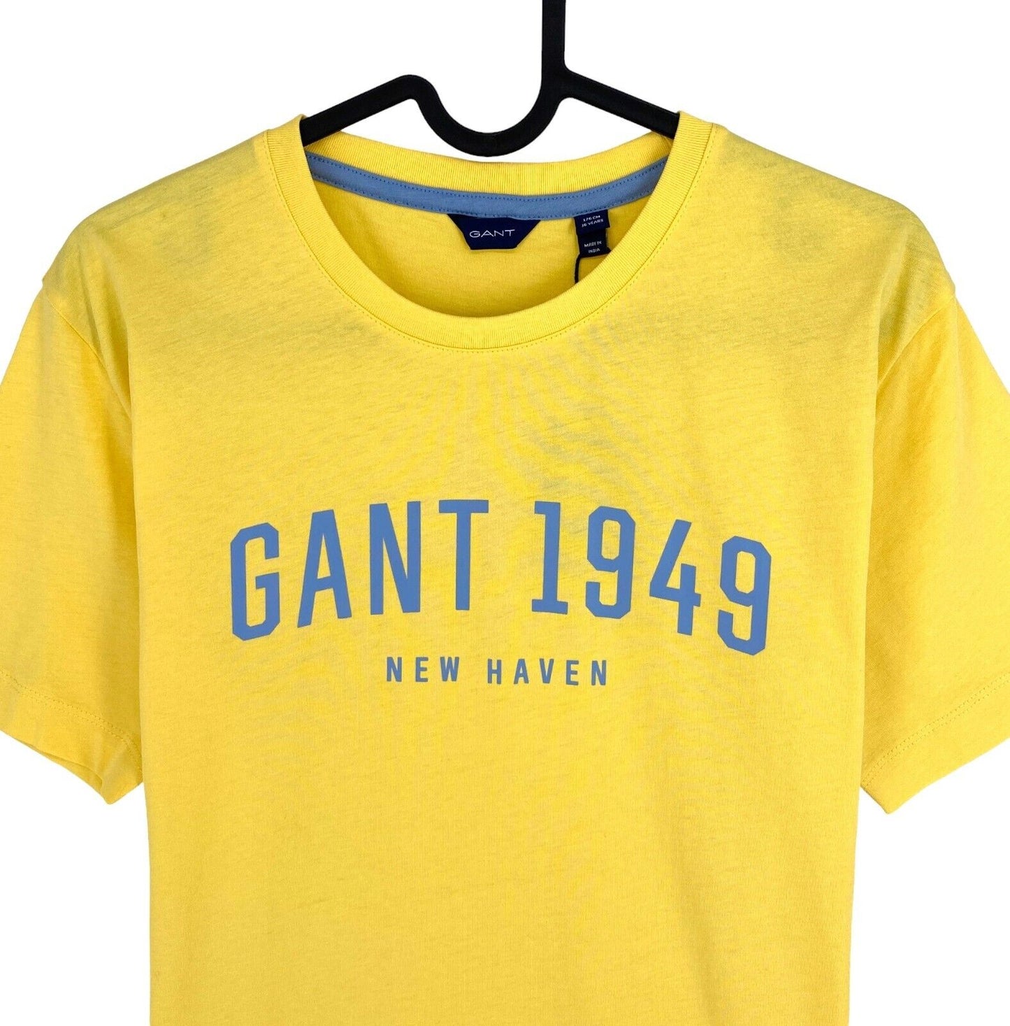 GANT Boys Yellow Logo Crew Neck SS T Shirt Size 16 Years 176 cm