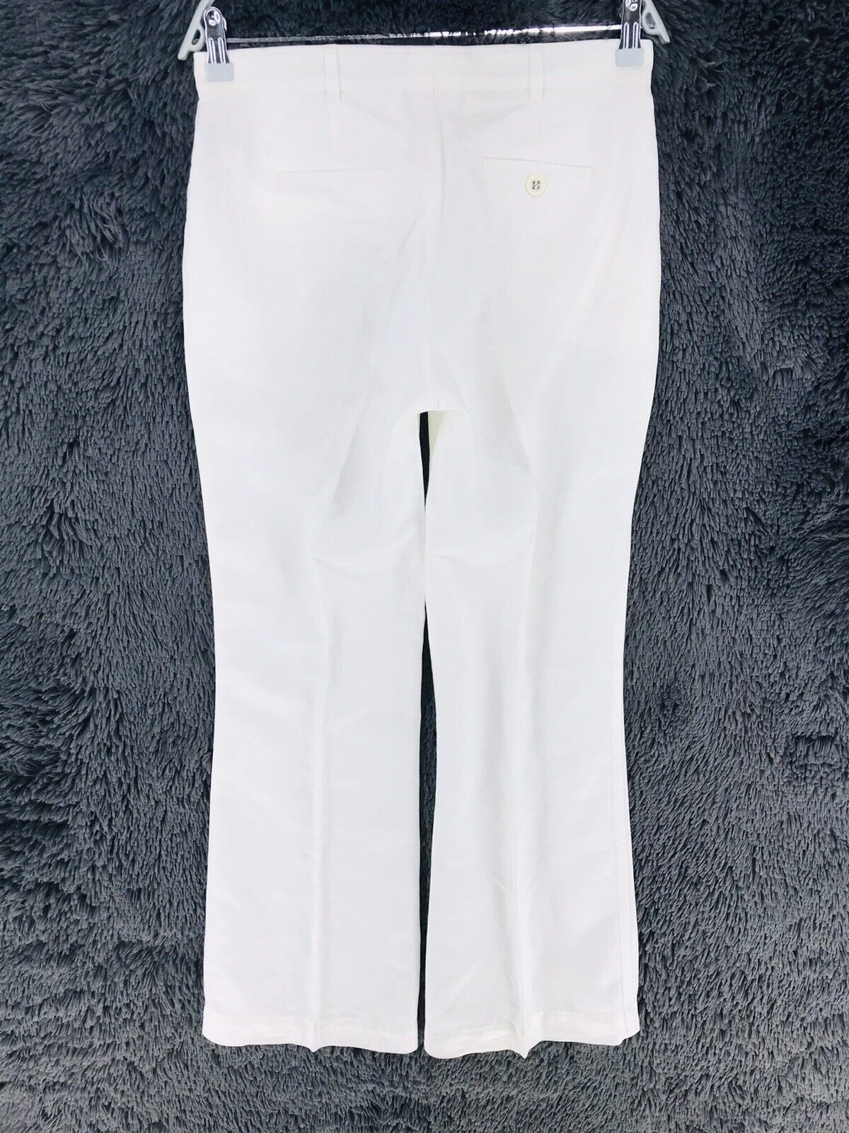 €189 GANT Women Cream White Bootcut Fit Linen Blend Trousers EUR 36 US 6 UK 10