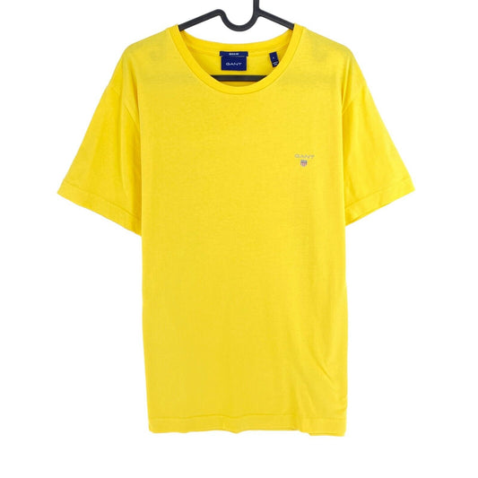 GANT T-shirt à col rond coupe régulière jaune Original taille L