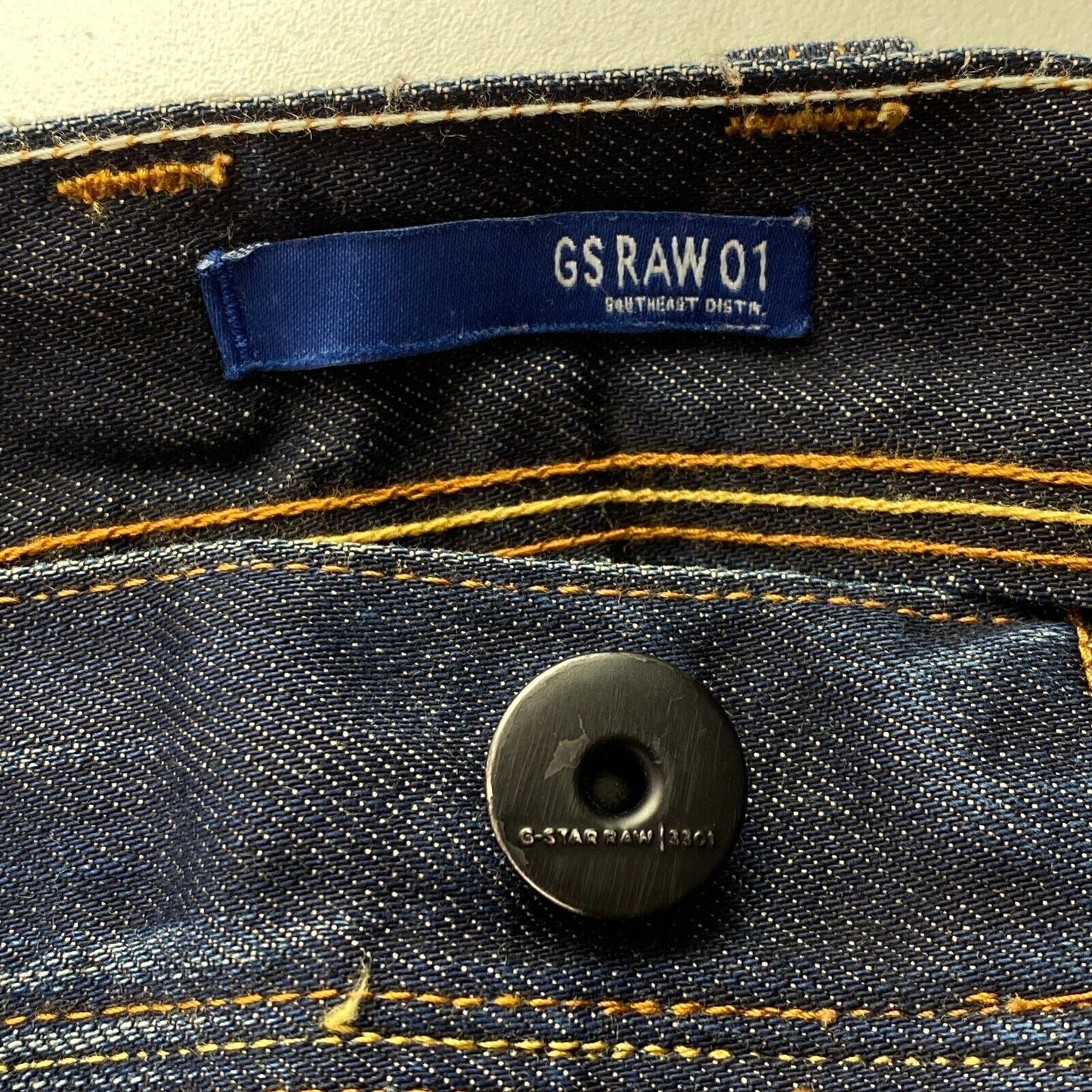 G-STAR RAW Dark Blue Slim Fit Jeans W32 L32 Made In Italy