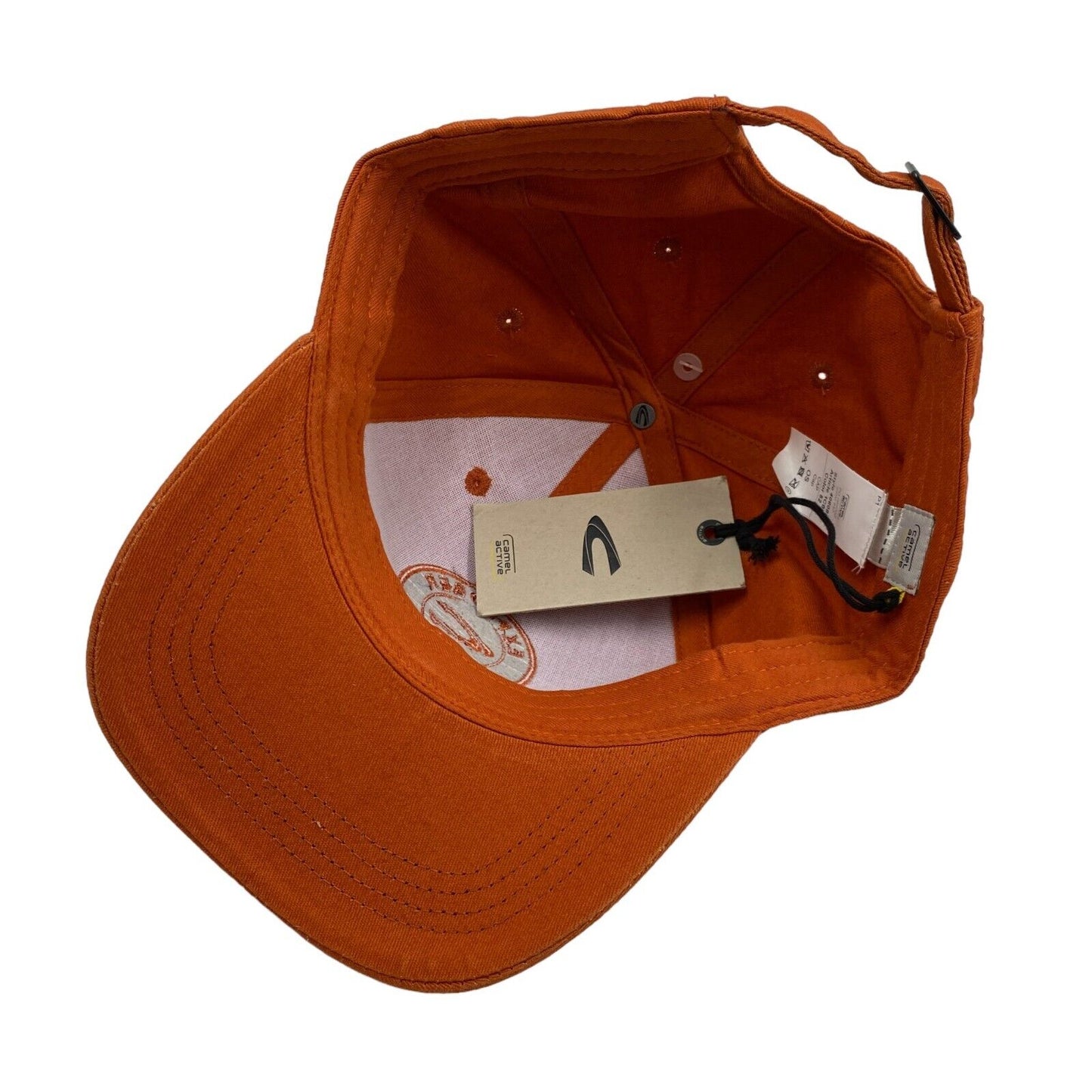 Camel Active Mens Orange Cotton Baseball Cap Hat One Size