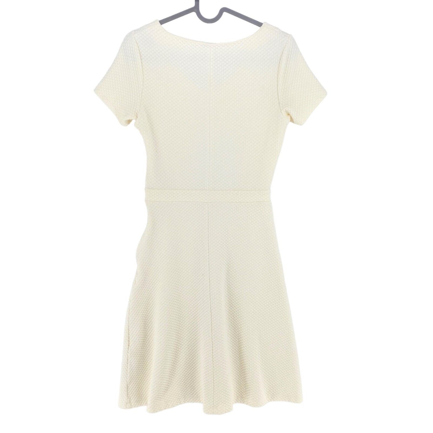 GANT Beige Pleated V Neck Short Sleeves Dress Size XS