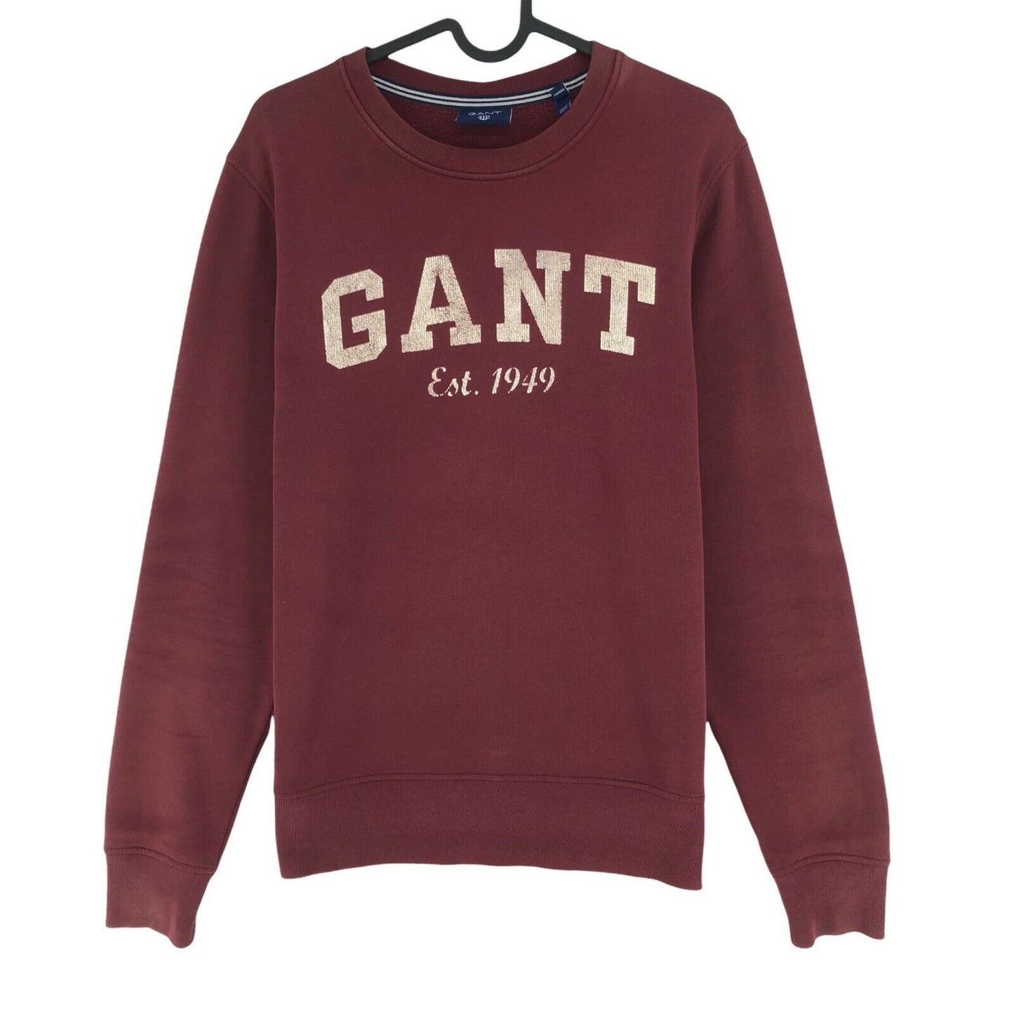 GANT Brown Big Logo Crew Neck Jumper Pull Taille S