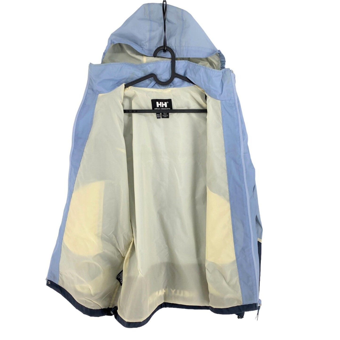 HELLY HANSEN Light Blue Hooded Jacket Size 16 Years 176 cm