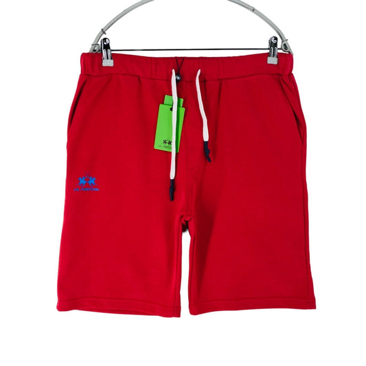 LA MARTINA Mens Red Regular Fit Sweat Shorts Size XL