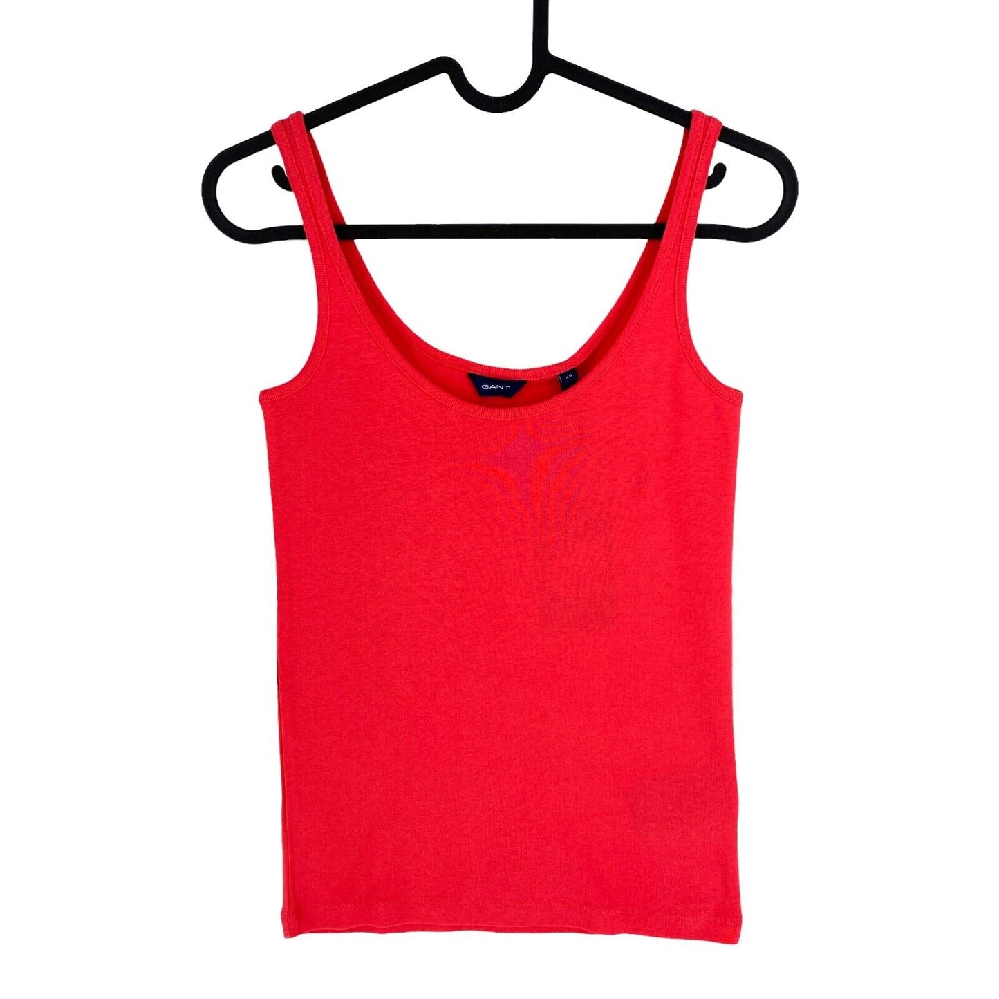 GANT Women Pinkish Red 1x1 Rib Tank Top Size XS