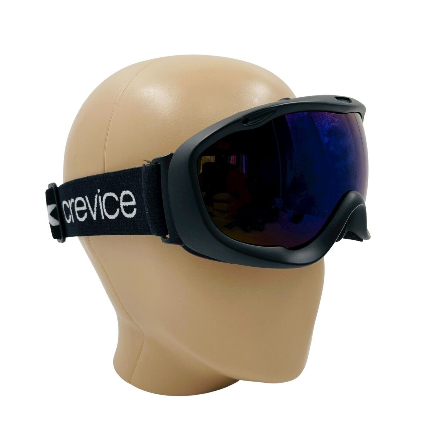 Black Crevice Black Ski Snow Goggles Unisex Adults