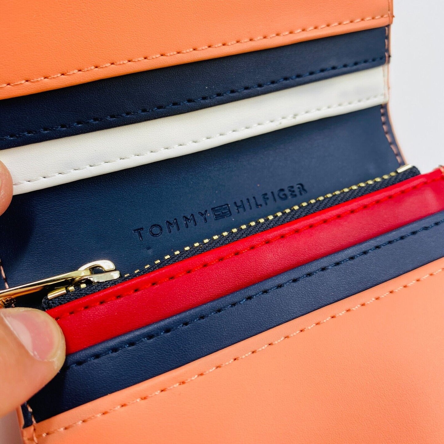 Tommy Hilfiger Women Pinkish Orange Eco Leather Wallet