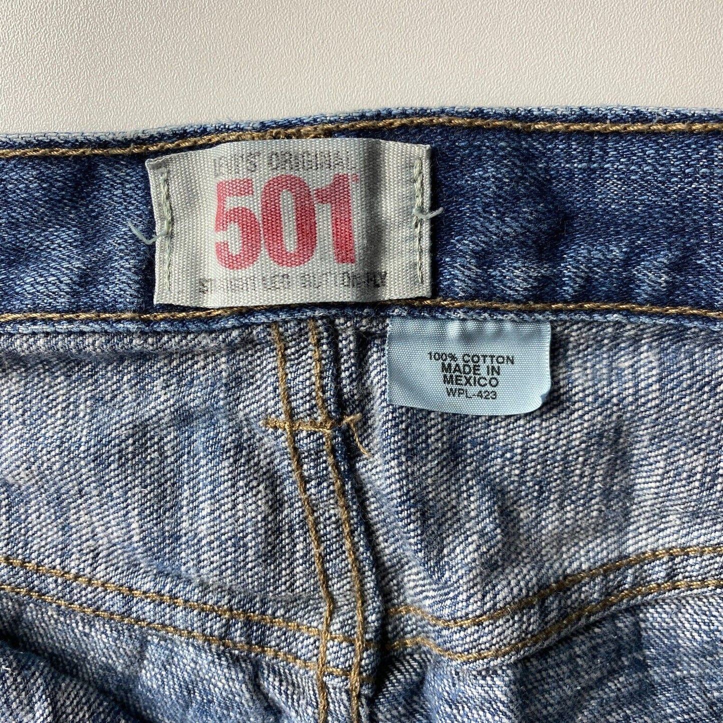 Vintage Levi's 501 Blue Original Regular Straight Fit Jeans W38 L30