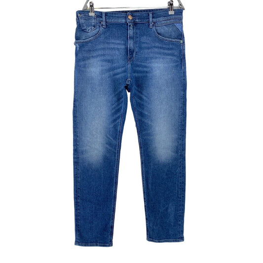 Replay femmes bleu Stretch coupe fuselée régulière jean W31 L30