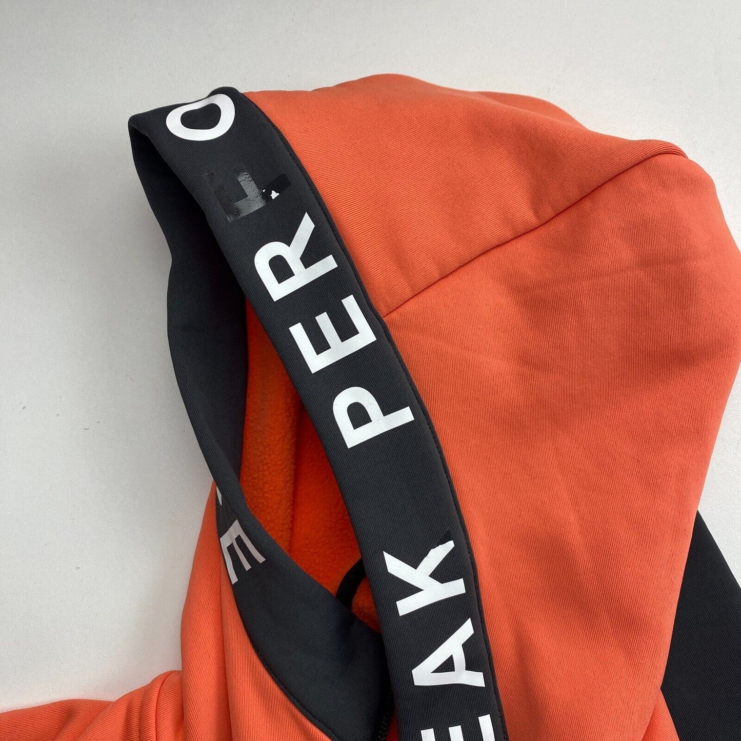 Peak Performance Women Orange Rider Full Zip Hooded Jacket Size XL