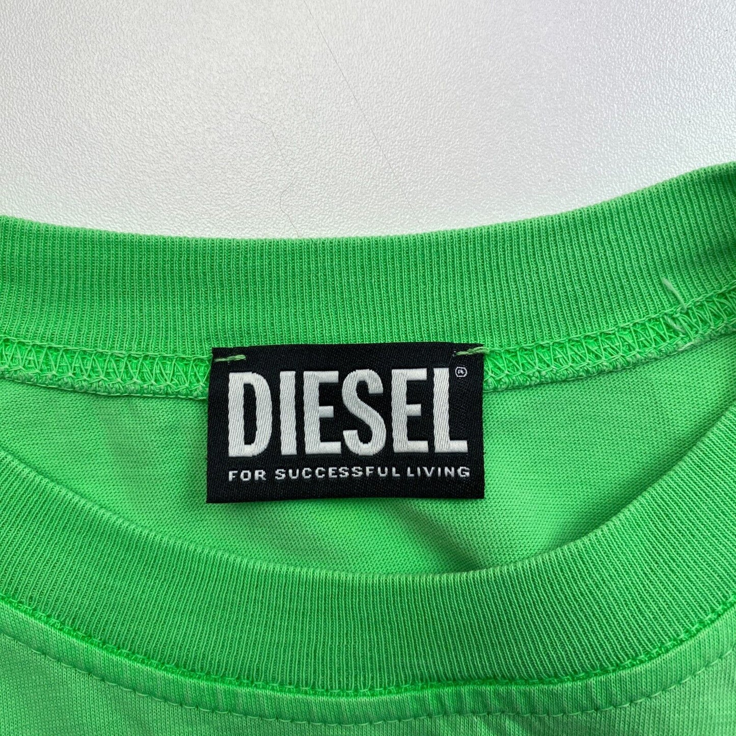 DIESEL Women Green D-ROLLETTY With Georgette Hem T Shirt Dress Size XS