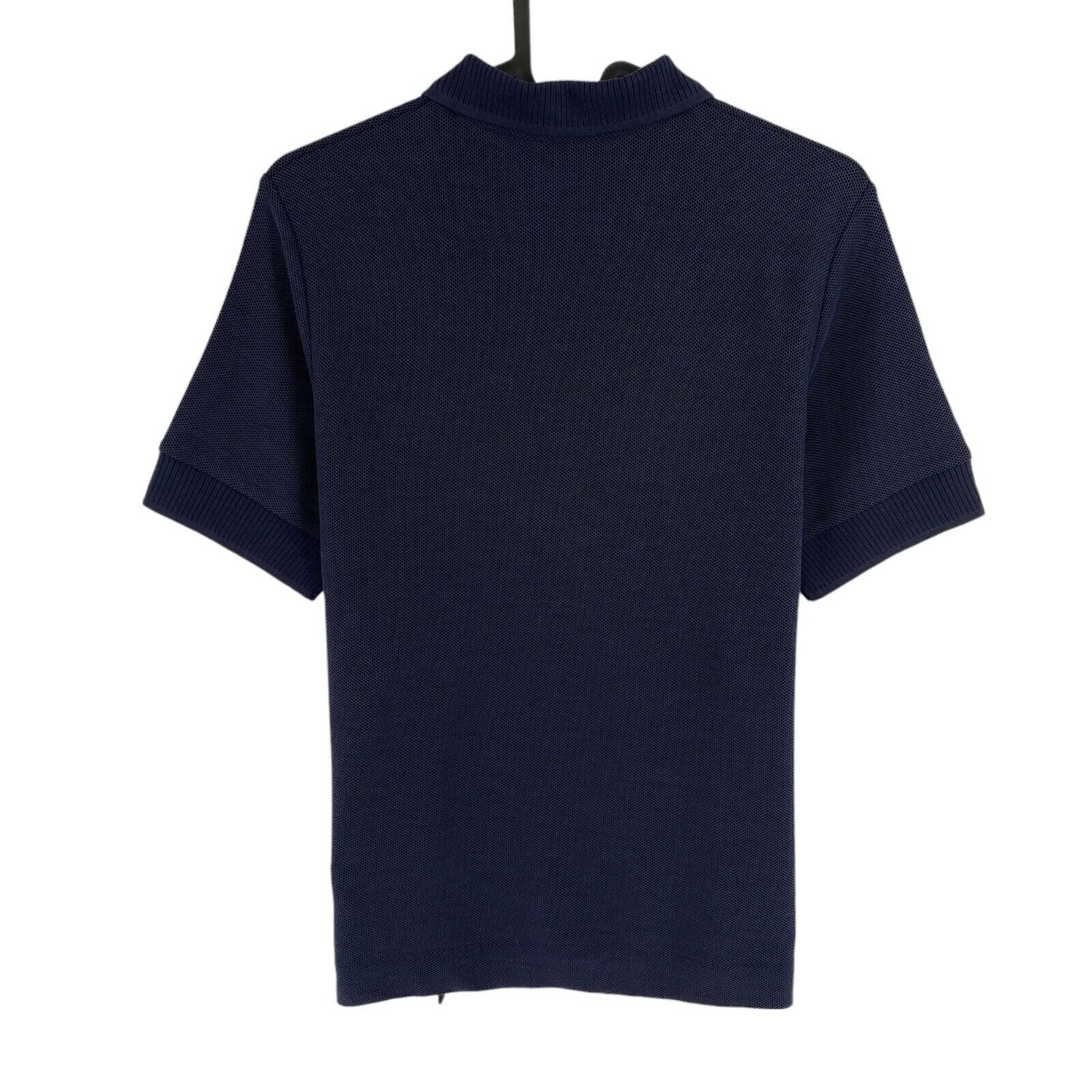 GANT Women Navy Blue Rope Icon Short Sleeve Pique Polo Shirt Size S