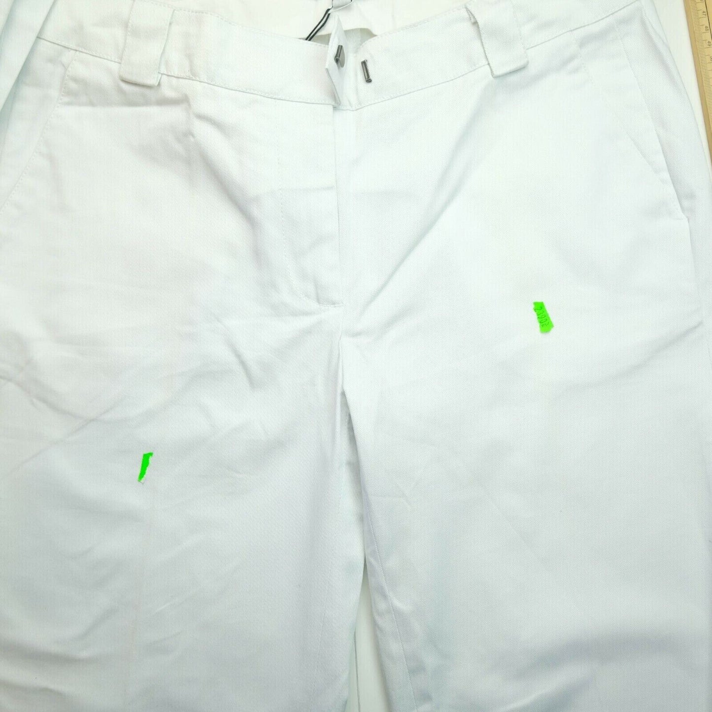 S`NOB White Wide Leg Fit Chino Pants Trousers Size M