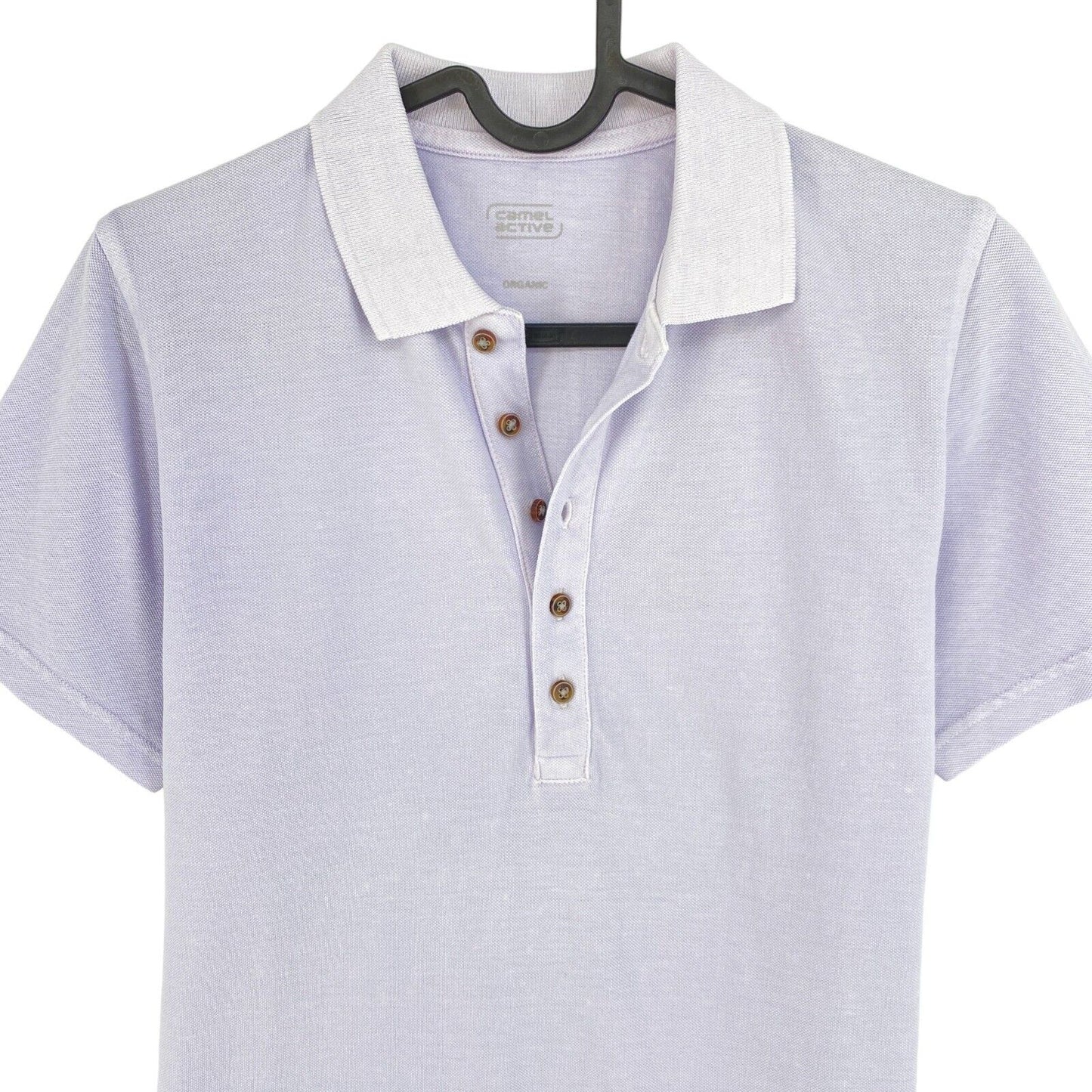 Camel Active Hellviolettes Piqué-Poloshirt SS, Größe M