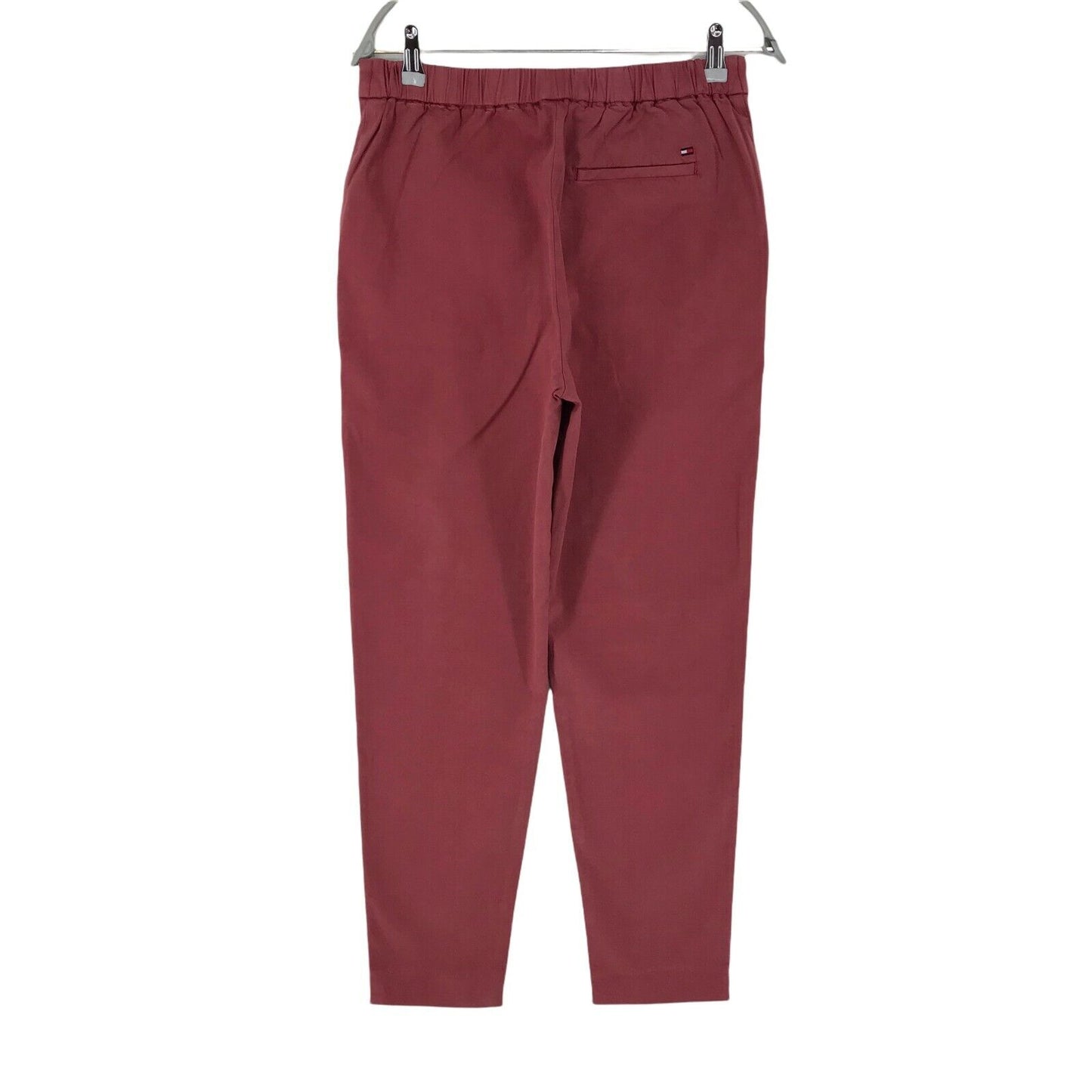 Tommy Hilfiger Women Pink Relaxed Tapered Fit Chino Trousers EUR 36 UK 8 W28